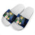 Nauru Polynesian Slide Sandals - Turtle With Plumeria Flowers - Polynesian Pride