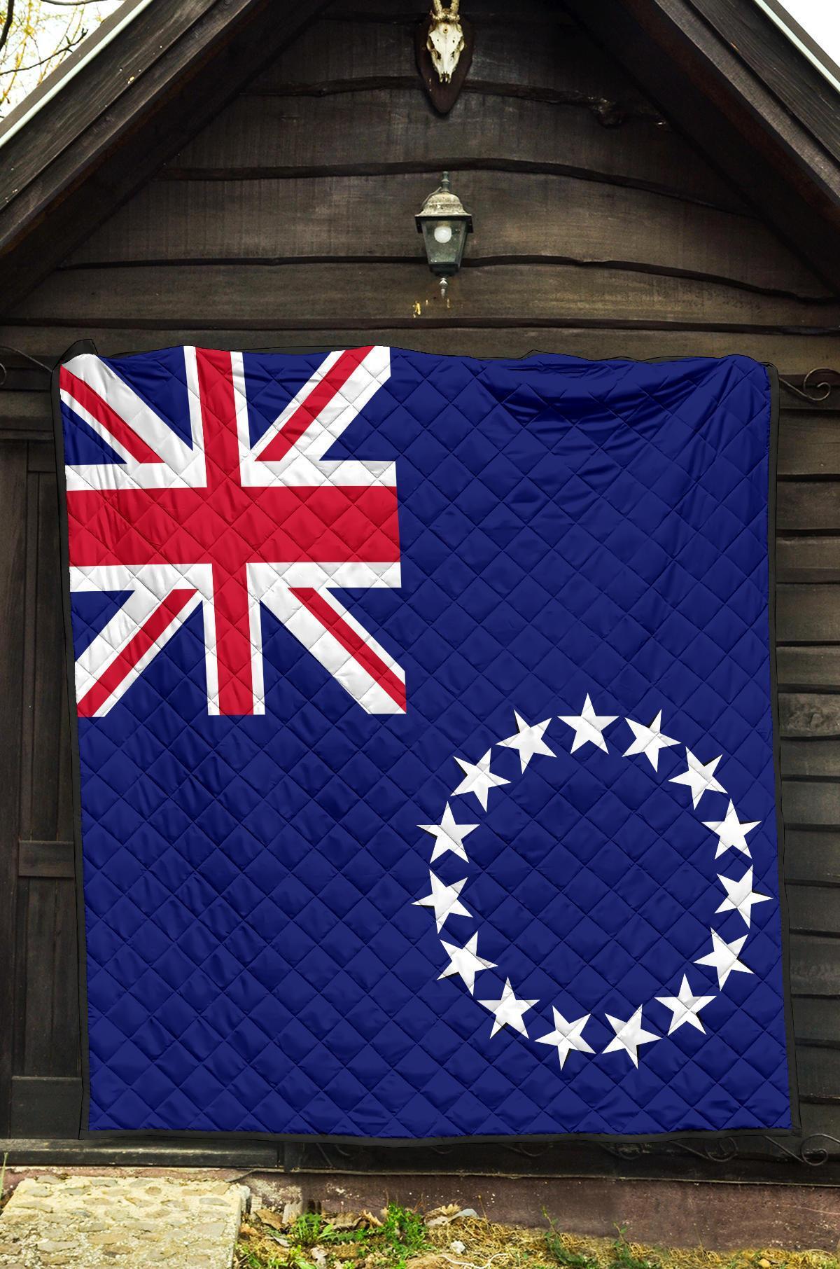 Cook Islands Flag Premium Quilt - Polynesian Pride