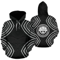 Federated States of Micronesia Hoodie Micronesia Black Warrior Style Unisex Black - Polynesian Pride