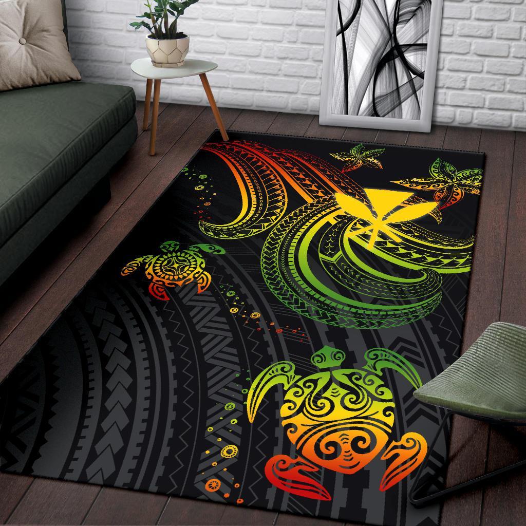 Hawaii Area Rug - Reggae Turtle - Polynesian Pride
