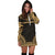 Vanuatu Women's Hoodie Dress - Polynesian Gold Chief - Polynesian Pride