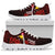 Papua New Guinea Polynesian Sneakers - Coat Of Arm With Hibiscus - Polynesian Pride