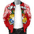 (Custom Personalised) Tonga Rugby Men's Bomber Jacket Royal Style - Polynesian Pride