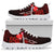 Wallis and Futuna Polynesian Sneakers - Coat Of Arm With Hibiscus - Polynesian Pride