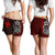 Polynesian Hawaii Women Shorts Red - Turtle with Hook Women RED - Polynesian Pride