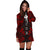 Niue Hoodie Dress - Polynesian Tattoo Red - Polynesian Pride