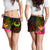 Pohnpei Polynesian Women's Shorts - Hibiscus and Banana Leaves - Polynesian Pride