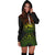 Hawaii Map Polynesian Women's Hoodie Dress - Reggae Color Version - Polynesian Pride