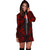 Wallis And Futuna Hoodie Dress - Polynesian Tattoo Red - Polynesian Pride