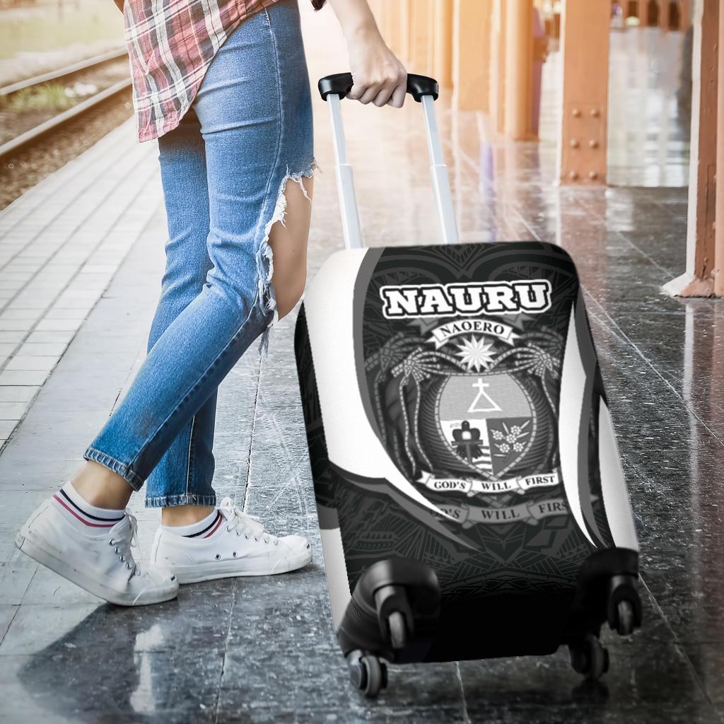 Nauru Polynesian Luggage Covers - Nauru Spirit (White) - Polynesian Pride