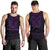 New Zealand Rugby Men's Tank Top Maori Haka - Silver Fern (Purple) - Polynesian Pride