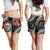 Tahiti Polynesian Women Shorts - White Plumeria Women WHITE - Polynesian Pride