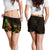 Hawaii Polynesian Women's Shorts - Turtle With Blooming Hibiscus Reggae - Polynesian Pride