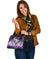 Maori Manaia The Blue Sea Shoulder Handbag, Purple - Polynesian Pride