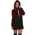 Tokelau Women Hoodie Dress - Tokelau Coat Of Arms Polynesian Red Black - Polynesian Pride