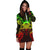 Tuvalu Polynesian Hoodie Dress Map Reggae - Polynesian Pride