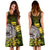 American samoa Women's Dress Ylang Ylang Flowers Women Black - Polynesian Pride