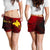 Papua New Guinea Custom Personalised Women's Shorts - Raggiana Bird of Paradise Polynesian Patterns - Polynesian Pride