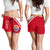 Tahiti Women's Short - Curve Version Women White Red - Polynesian Pride