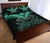 Maori Manaia New Zealand Quilt Bed Set Turquoise - Polynesian Pride