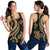 Tonga Polynesian Women Racerback Tank - Gold Tentacle Turtle Gold - Polynesian Pride