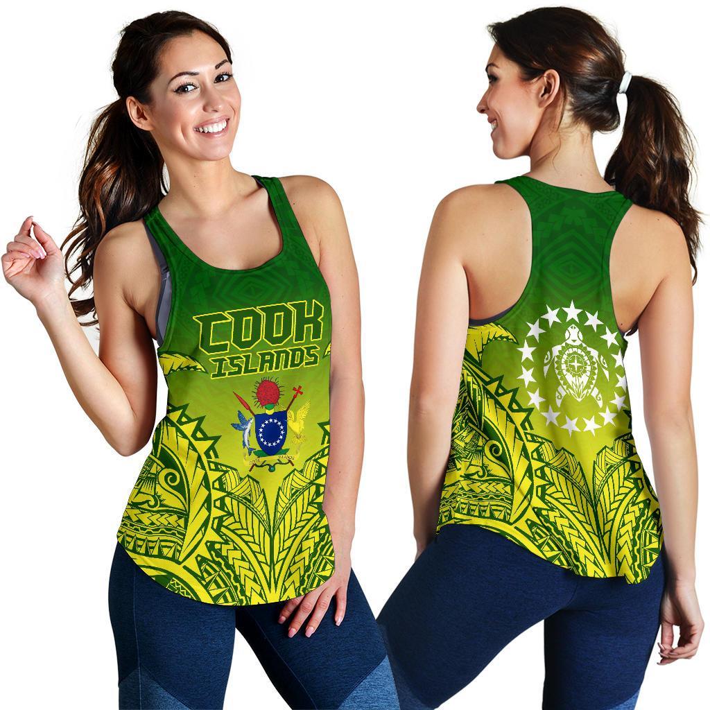 Cook Islands Premium Women's Racerback Tank A7 - Polynesian Pride