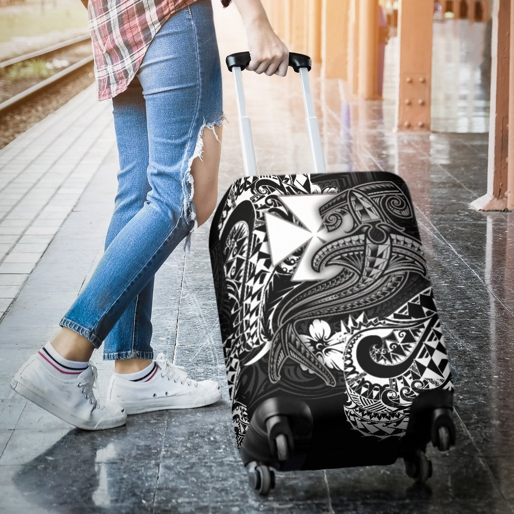 Polynesian Wallis and Futuna Luggage Covers - White Shark Polynesian Tattoo - Polynesian Pride