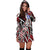 Northern Mariana Islands Women's Hoodie Dress - Tribal Flower Special Pattern Red Color - Polynesian Pride