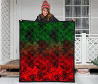 Polynesian Premium Quiit - Red Hibiscus Patterns - Polynesian Pride