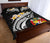 Tonga Quilt Bed Set - Tonga Seal Polynesian Patterns Plumeria (Black) - Polynesian Pride