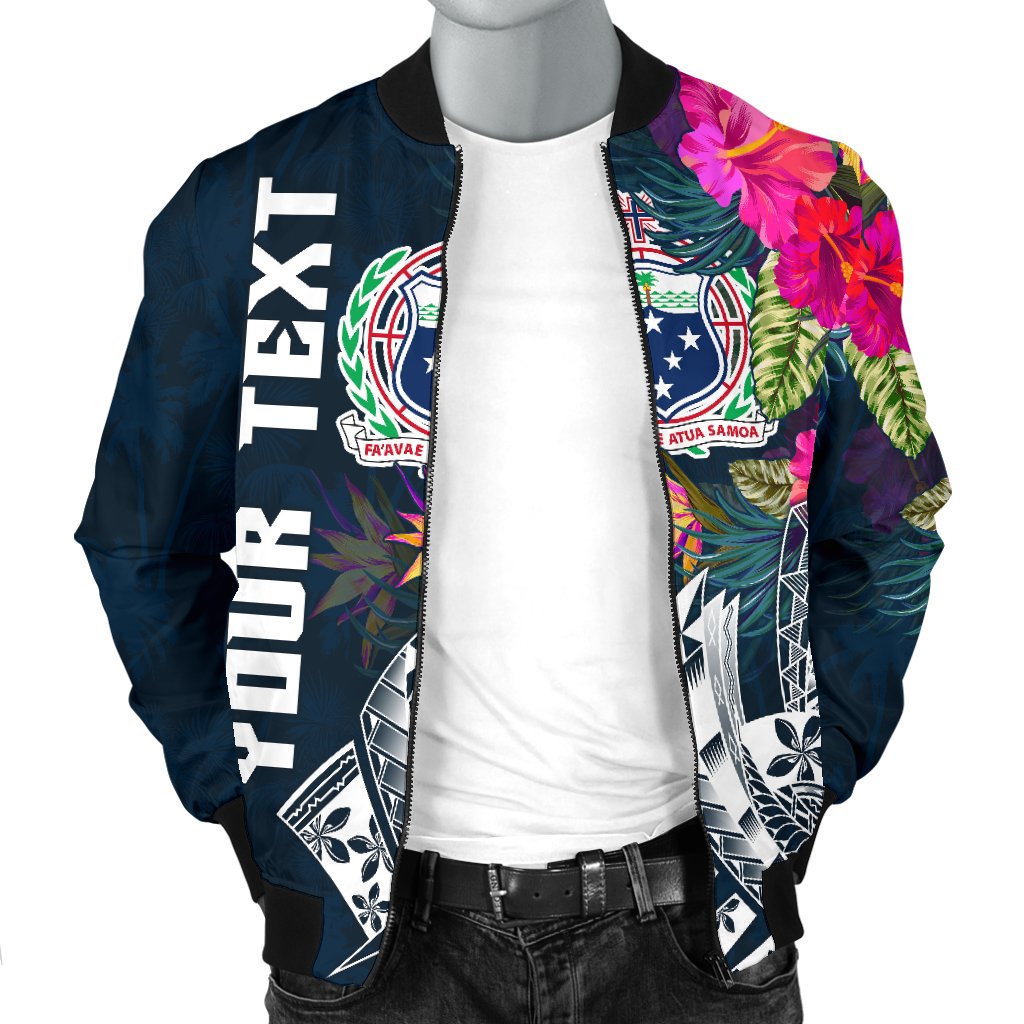 Samoa Custom Personalised Men's Bomber Jacket - Summer Vibes - Polynesian Pride
