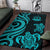 Wallis and Futuna Area Rug - Turquoise Tentacle Turtle - Polynesian Pride