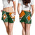 Marshall Islands Women's Shorts - Kwajalein Atoll Marshall Islands Flag with Polynesian Patterns - Polynesian Pride