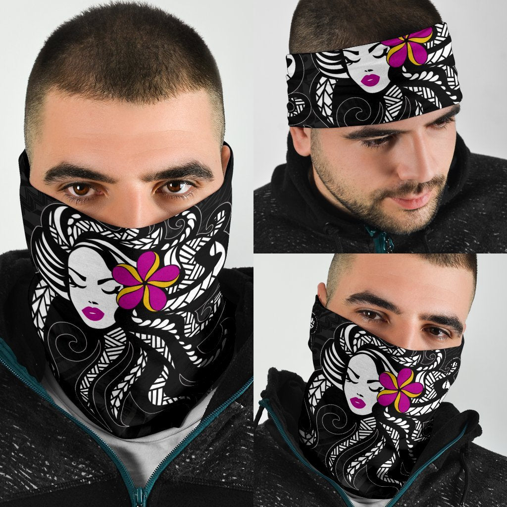 Hula Girl Polynesian Bandana 3 - Pack - White - AH - Polynesian Pride