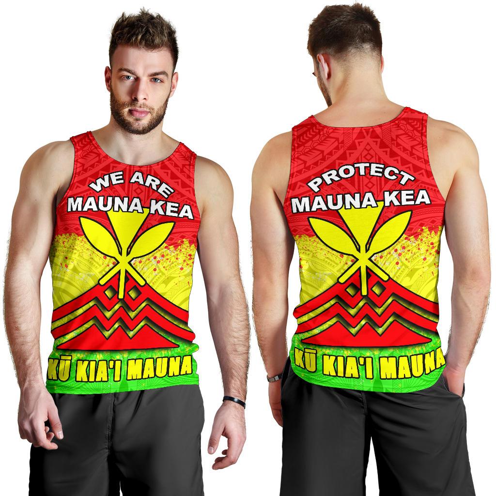 Mauna Kea Men's Tank Top - Protect Mauna Kea - Polynesian Pride