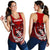 Tonga Polynesian Coconut Women's Racerback Tank A02 Red - Polynesian Pride