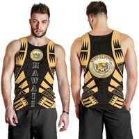 Hawaii Men Tank Top - Polynesian Tattoo Gold - Polynesian Pride