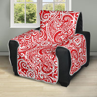 Tonga Chair Sofa Protector - Red Color Patterns - Polynesian Pride