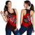 Chuuk Women's Racerback Tank - Polynesian Hook And Hibiscus (Red) - Polynesian Pride