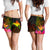 Papua New Guinea Polynesian Women's Shorts - Hibiscus and Banana Leaves - Polynesian Pride