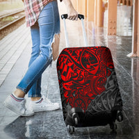 Guam Polynesian Luggage Covers - Red Turtle Flowing - Polynesian Pride