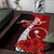 Chuuk Polynesian Custom Personalised Area Rug - Coat Of Arm With Hibiscus - Polynesian Pride