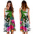 Kosrae Midi Dress White - Turtle Plumeria Banana Leaf - Polynesian Pride