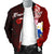 Philippines Polynesian Custom Personalised Men's Bomber Jacket - Coat Of Arm With Hibiscus - Polynesian Pride