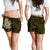 American samoa All Over Print Women's Shorts - Ylang Ylang Flowers Women Black - Polynesian Pride