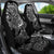 American Samoa Car Seat Covers - American Samoa Seal Turtle Gray Hibiscus Flowing - Polynesian Pride