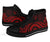 Palau High Top Canvas Shoes - Red Tentacle Turtle - Polynesian Pride