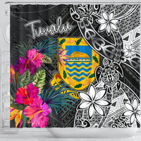 Tuvalu Shower Curtain - Turtle Floral - Polynesian Pride