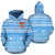 Fiji Tapa Blue Hoodie - Polynesian Pride