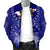 American Samoa Polynesian Men's Bomber Jacket - American Samoa Flag with Polynesian Tattoo - Polynesian Pride